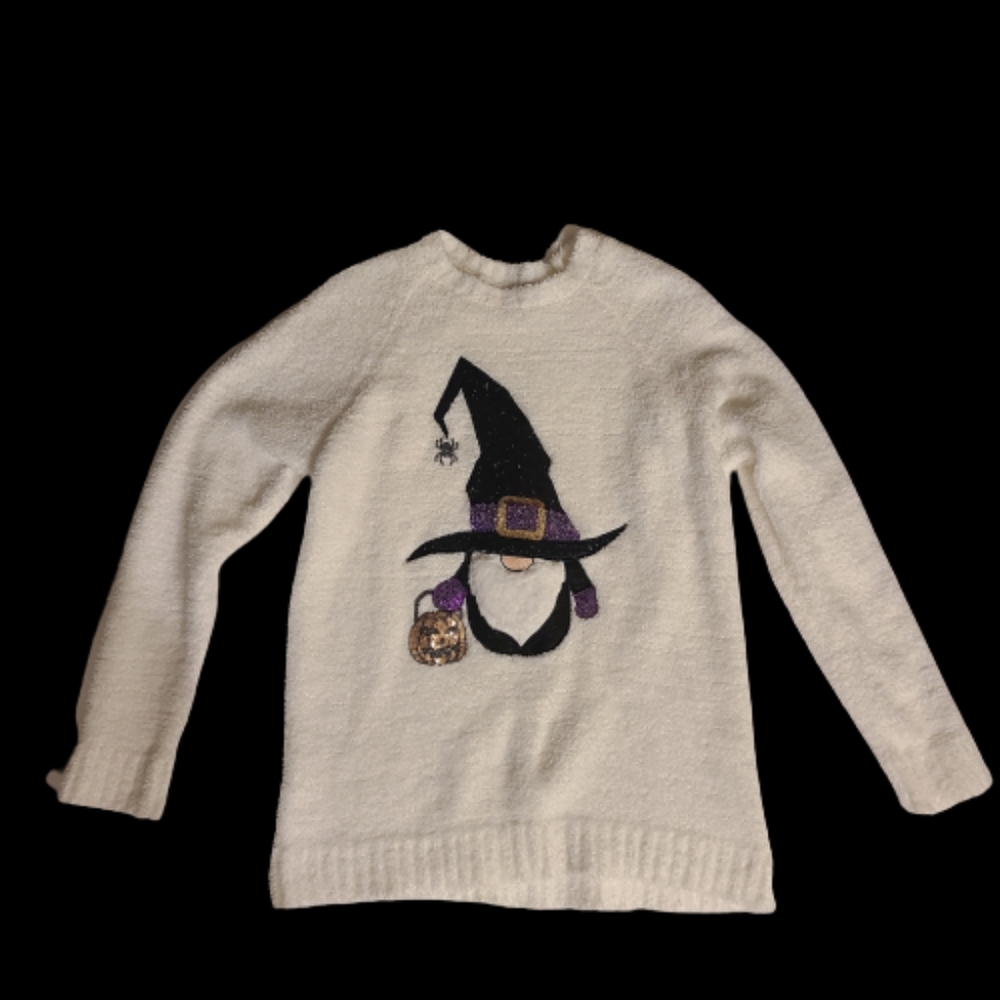 Happy Halloween Poof Sweater
